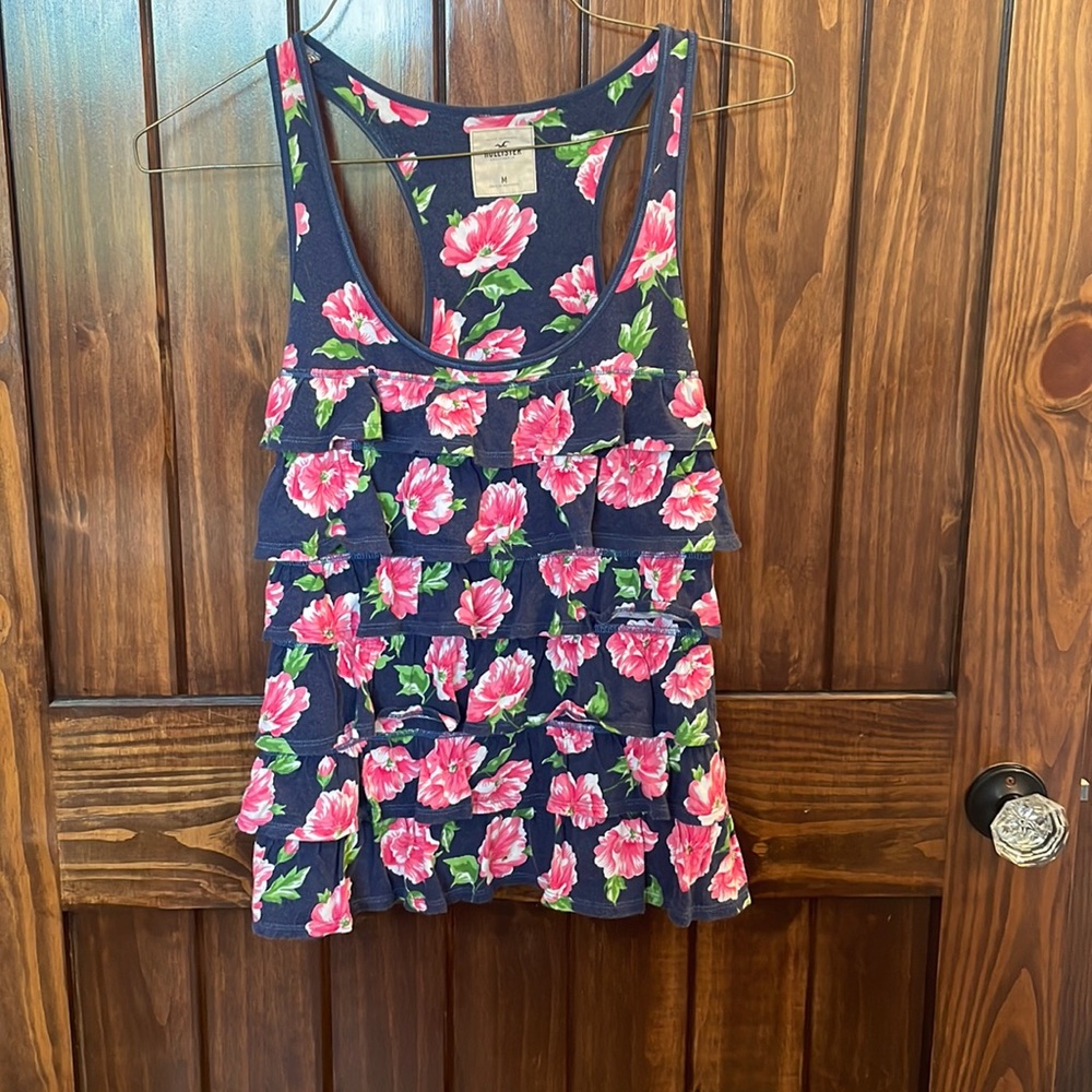 Hollister floral tank top